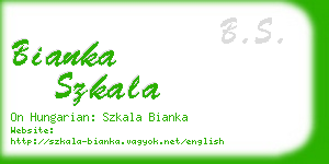 bianka szkala business card